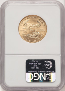 2004 $25 Half-Ounce Gold Eagle Brown Label NGC MS70 (520625020)