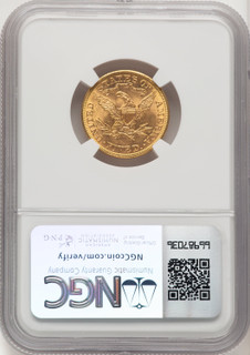 1893 $5 Liberty Half Eagle NGC MS65