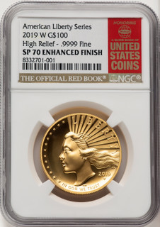 2019-W $100 American Liberty High Relief Red Book NGC MS70