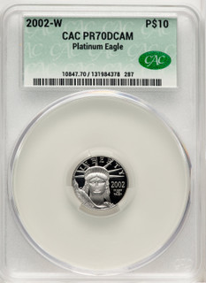 2002-W Platinum American Eagle 4-Coin Set CACG PR70