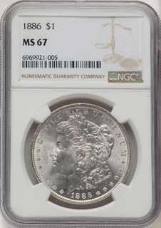 1886 Morgan Dollar NGC MS67 (775885004)