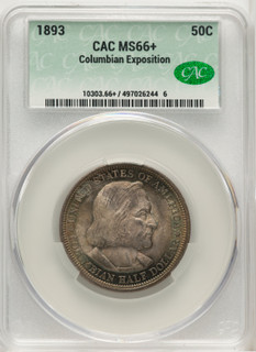 1893 50C COLUMBIAN CACG Plus Commemorative Silver CACG MS66+
