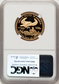 2008-W $25 Half-Ounce Gold Eagle Brown Label NGC PF70 (775448010)
