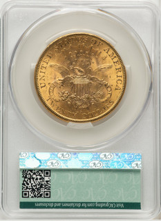1896-S $20 Liberty Double Eagle CACG MS62 (177269259)