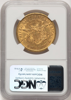 1855 $20 Liberty Double Eagle NGC AU58