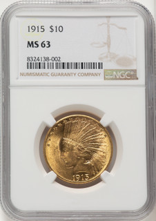 1915 $10 Indian Eagle NGC MS63