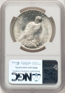 1922-D Peace Dollar NGC MS66 (773673009)