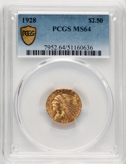 1928 $2.50 Indian Quarter Eagle PCGS MS64