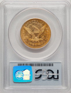 1876-S $10 Liberty Eagle PCGS AU50