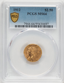 1912 $2.50 Indian Quarter Eagle PCGS MS64 (776371001)