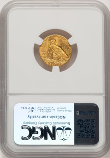 1911 $2.50 Indian Quarter Eagle NGC MS64 (777120035)