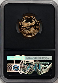 2001-W $10 Quarter-Ounce Gold Eagle Miles Standish NGC PF70