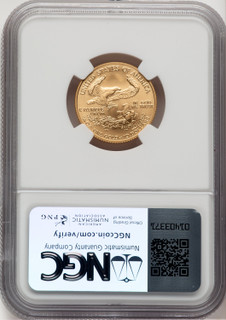 2008-W $10 Quarter-Ounce Gold Eagle Jeff Garrett Red Book NGC MS70