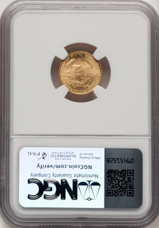 2007-W $5 Tenth-Ounce Gold Eagle Jeff Garrett Red Book NGC MS70