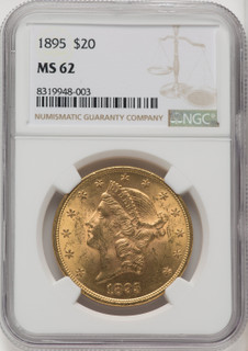 1895 $20 Liberty Double Eagle NGC MS62