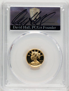 2018-W G$10 American Liberty High Relief David Hall PCGS PR70