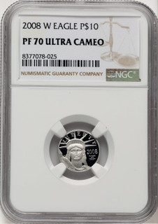 2008-W Platinum American Eagle 4-Coin Set NGC PF70
