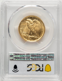 2016-W 50C Walking Liberty 100th Anniversary Gold Centennial Blue Gradient PCGS MS70