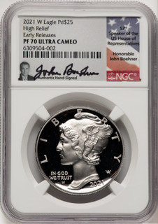 2021-W Palladium Eagle 1 oz Non Designation NGC PF70