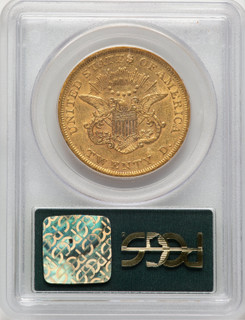 1857 $20 Liberty Double Eagle PCGS XF40