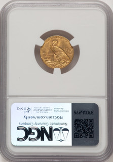 1911 $2.50 Indian Quarter Eagle NGC MS62 (778449007)