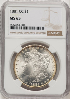 1881-CC Morgan Dollar NGC MS65 (506646010)