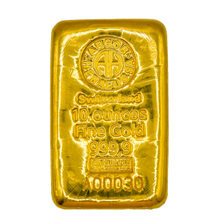 10 OZ GOLD CAST BAR ARGOR-HERAEUS