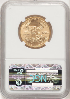 2000 Gold Eagle 1/2 oz Brown Label NGC MS69