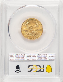 1995 Gold Eagle 1/4 oz Blue Gradient PCGS MS69