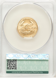 1987 Gold Eagle 1/4 oz Non Designation CACG MS69