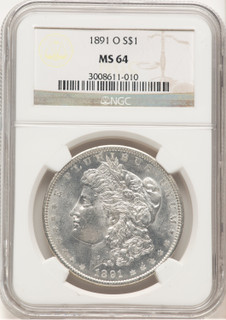 1891-O Morgan Dollar NGC MS64