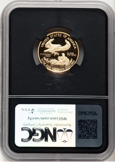 2017-W Proof Gold Eagle 1/4 oz Anna Cabral Prestige Treasurer Series NGC MS70