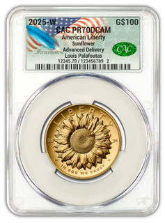2025-W American Liberty Series Gold High Relief AD CAC PF70 Founders