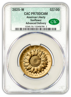 2025-W American Liberty Series Gold High Relief AD CAC PF70