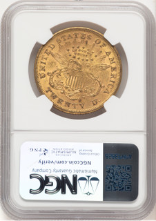 1866 $20 Liberty Double Eagle NGC AU53 (177372005)