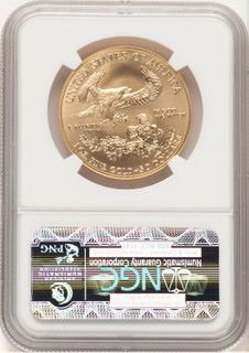 2013-W Burnished Gold Eagle 1 oz ER Blue NGC MS70