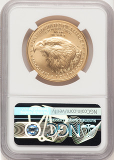 2021-W TY2 Burnished Gold Eagle 1 oz ER David Ryder NGC MS70
