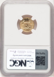 2006-W Burnished Gold Eagle 1/10 oz Jeff Garrett Red Book NGC MS70