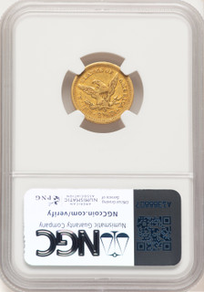 1843-O $2.50 Small Date Crosslet 4 Liberty Quarter Eagle NGC XF45