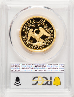 2024-(W) Gold 230th Anniversary Flowing Hair Medal Blue Gradient PCGS MS70