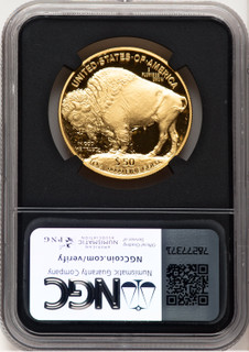 2007-W Proof Gold Buffalo 1 oz Anna Cabral NGC MS70