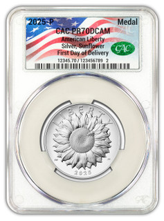 2025-P American Liberty Series Silver Medal FDD CACG PR70