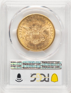 1855-S $20 Liberty Double Eagle PCGS AU58 (779331013)