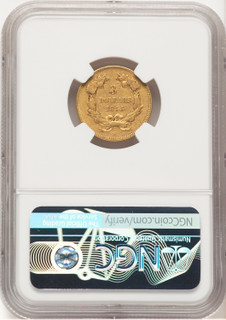 1855 $3 Three Dollar Gold Pieces NGC XF45 (779299015)