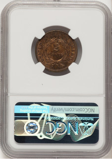 1864 Small Motto RB Two Cent Pieces NGC MS64