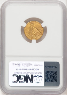 1911 $2.50 Indian Quarter Eagle NGC MS63 (779624001) 1911 $2.50 Indian Quarter Eagle NGC MS63 (779624001)