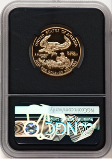 2000-W Proof Gold Eagle 1/2 oz Anna Cabral Prestige Treasurer Series NGC PF70