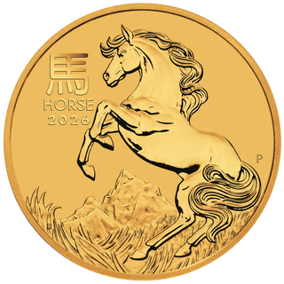 2026 1/10 oz Australian Gold Lunar Horse Coin BU
