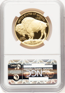 2013-W Proof Gold Buffalo 1 oz ER Blue NGC PF70