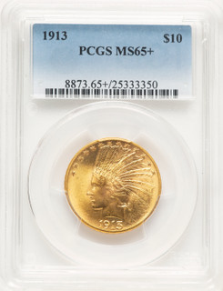 1913 $10 Indian Eagle PCGS MS65+